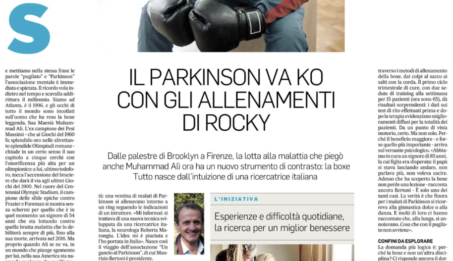 Il Messaggero: "Il Parkinson va KO con gli allenamenti di boxe" - Un Gancio Al Parkinson